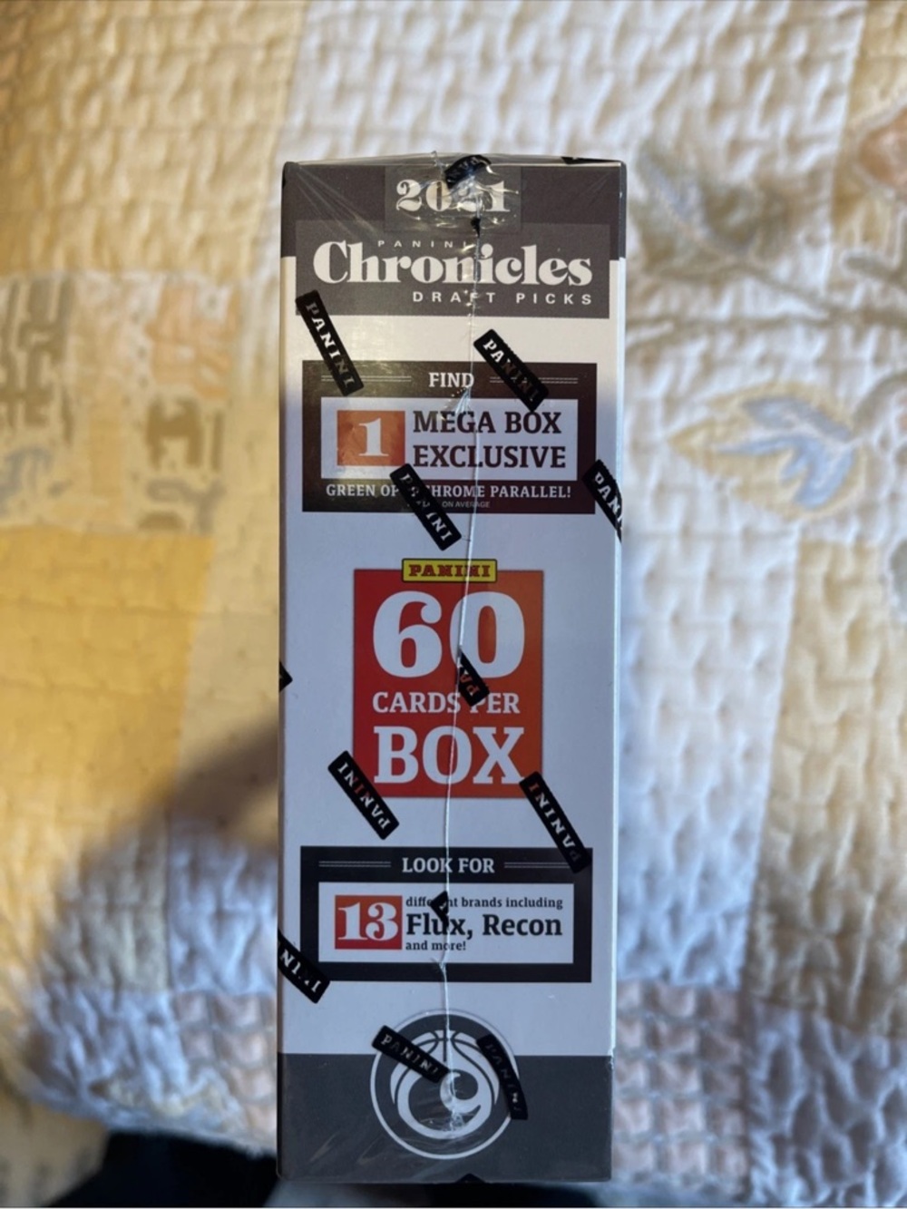 Panini White Gray Black Basketball Card Box - Picture 3 of 3